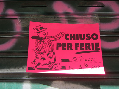 Nicht nur der 15. August ist Ferragosto, auch die Tage davor und danach gehören dazu.